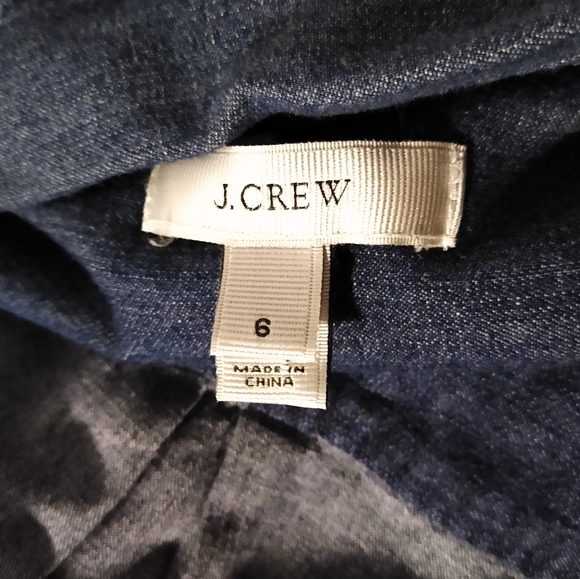 J. CREW Blue Denim Shirtdress - Picture 4 of 5